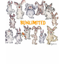 Bunlimited Cartoon Rabbits Funny T-shirt
