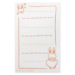 Bunnies and Hearts Custom Stationery