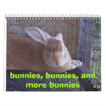 bunnies, bunnies, and more bunnies calendar