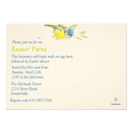 Bunnies Easter Party Invitation