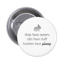 Bunnies Have Slaves Button