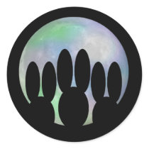 Bunnies Howling at Moon stickers by bunnychurch Bunnies Howling at Moon stickers