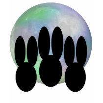 Bunnies Howling at Moon t-shirts by bunnychurch Bunnies Howling at Moon t-shirts