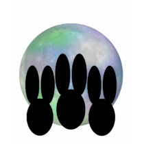 Bunnies Howling at Moon t-shirts by bunnychurch Bunnies Howling at Moon t-shirts