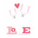 Bunnies in Love Cute Rabbit Valentine Kids t-shirts by LisaMarieDesign Bunnies in Love Cute Rabbit Valentine Kids t-shirts