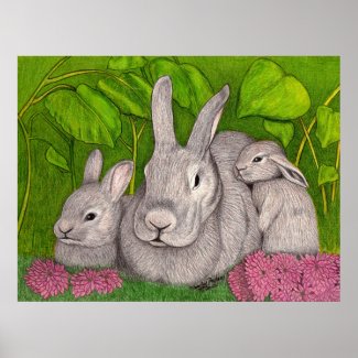 Bunnies print