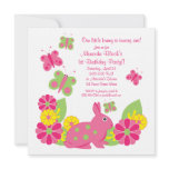 Bunny and Butterflies Girl’s Birthday Invitation