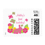 Bunny and Butterflies Girl’s Birthday Postage