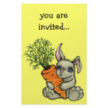 Bunny and carrot stationery paper