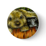 Bunny and raven buttons