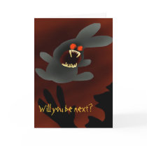 Bunny-Attack Greeting Card