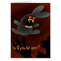 Bunny-Attack Greeting Card