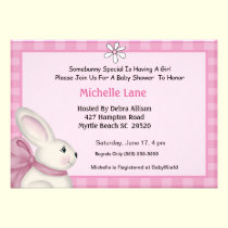 Bunny Baby Shower Invitation invitations