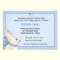 Bunny Baby Shower Invitation invitations