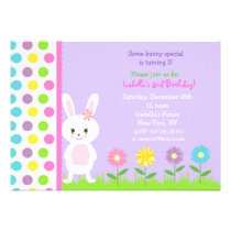 Bunny  Birthday Party Invitations invitations