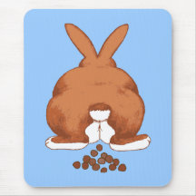 Bunny Butt Mouspad Mouse Pad