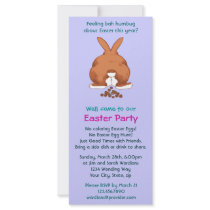 Bunny Butt Personalized Rack Card