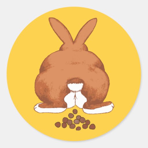 Bunny Butt Stickers Zazzle