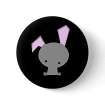 Bunny Button Pin Kawaii Cute by LilyRawR Bunny Button Pin Kawaii Cute