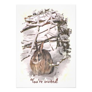 Bunny Christmas Invitation