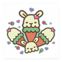 bunny cone love posters
