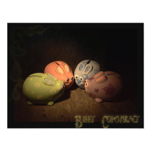 Bunny Conspiracy Personalized Invitation