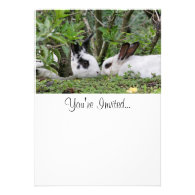 Bunny Couple Custom Invitation