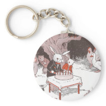 Bunny Cuts Birthday Cake Key Chain