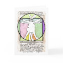 Bunny Da Vinci Greeting and Note Card