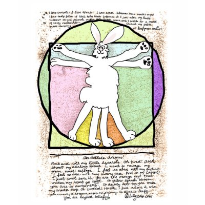 Bunny Da Vinci T shirt Apparel by zooogle
