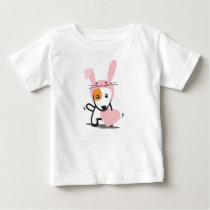 bunny dog for girl t-shirts