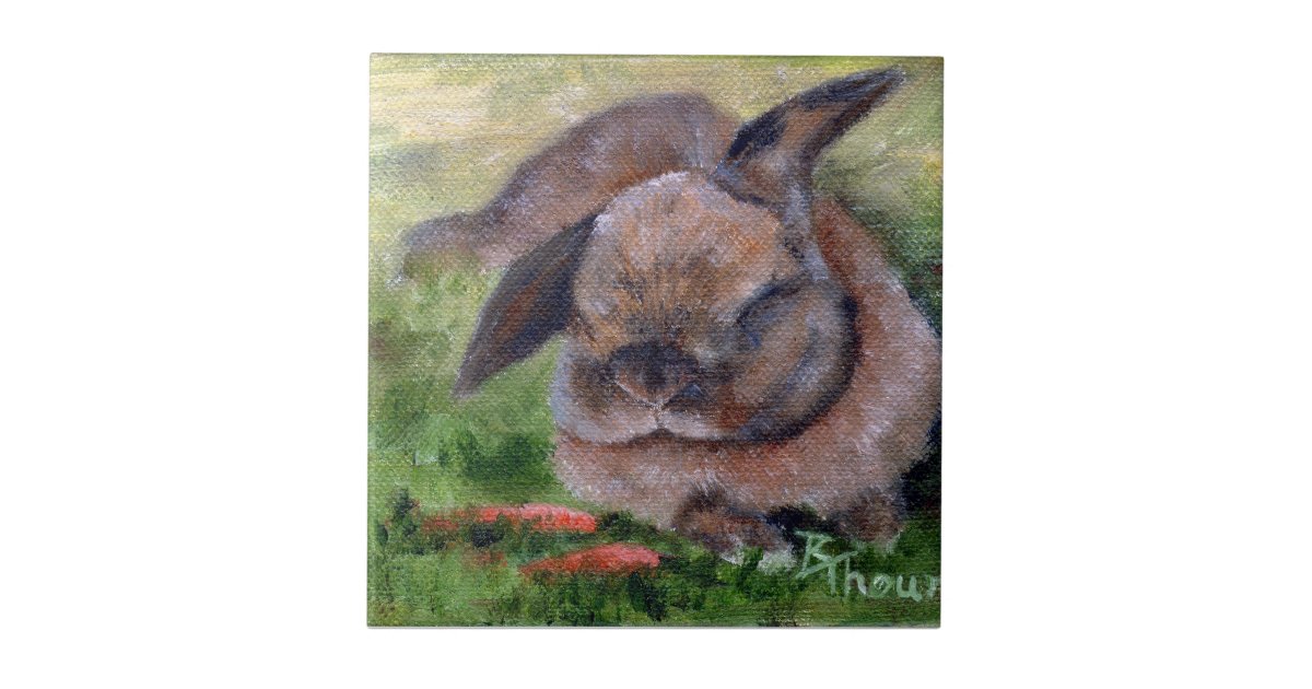 Bunny Dreams Tile Zazzle