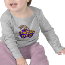 Bunny Driving Easter Egg T-shirts
