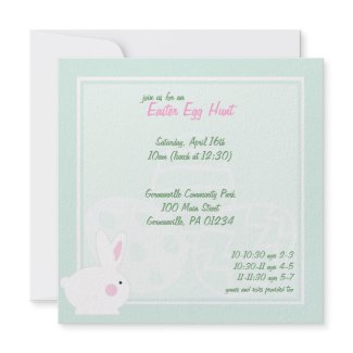 Bunny Easter Egg Hunt Invitations invitation