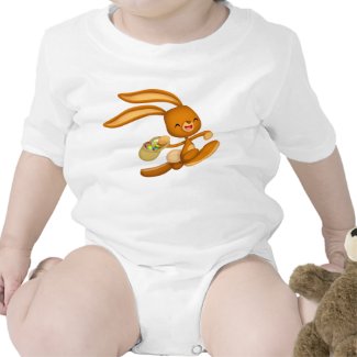 Bunny Easter on the Loose!! cartoon Baby apparel shirt