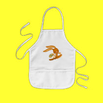 Bunny Easter on the Loose!! cartoon cooking apron by Lioness_Graphics Bunny Easter on the Loose!! cartoon cooking apron
