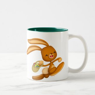 Bunny Easter on the Loose!! cartoon mug mug