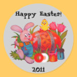 Bunny Easter sticker