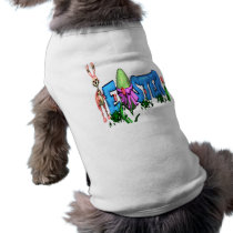 bunny.easteregg dog tee shirt