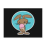 bunny eating ice cream postcards