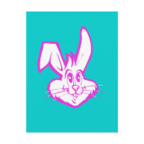 BUNNY FACE POST CARD