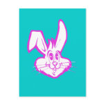 BUNNY FACE POST CARD