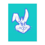 BUNNY FACE POST CARD