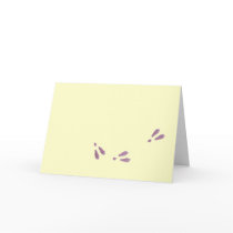 bunny foot prints cards