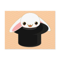 bunny from the hat postcards