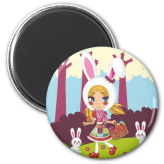 Bunny Girl magnets