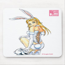Bunny Girl Mousepad by Artboy0630 Bunny Girl Mousepad