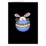 Bunny Hatching Blue Tshirts and Gifts Card