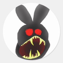 Bunny-head-mad Stickers