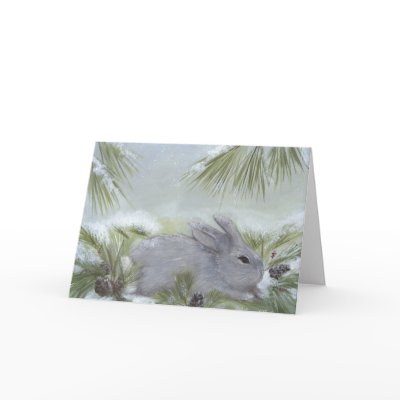Bunny Holiday Card by hop4joy